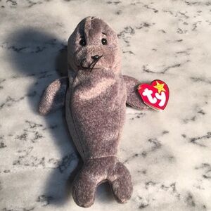 Ty Beanie babies, Slippery the seal. (4222) Rare